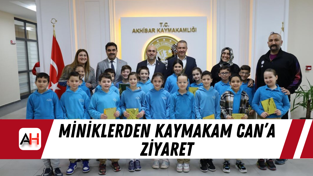 Miniklerden Kaymakam Can’a Ziyaret