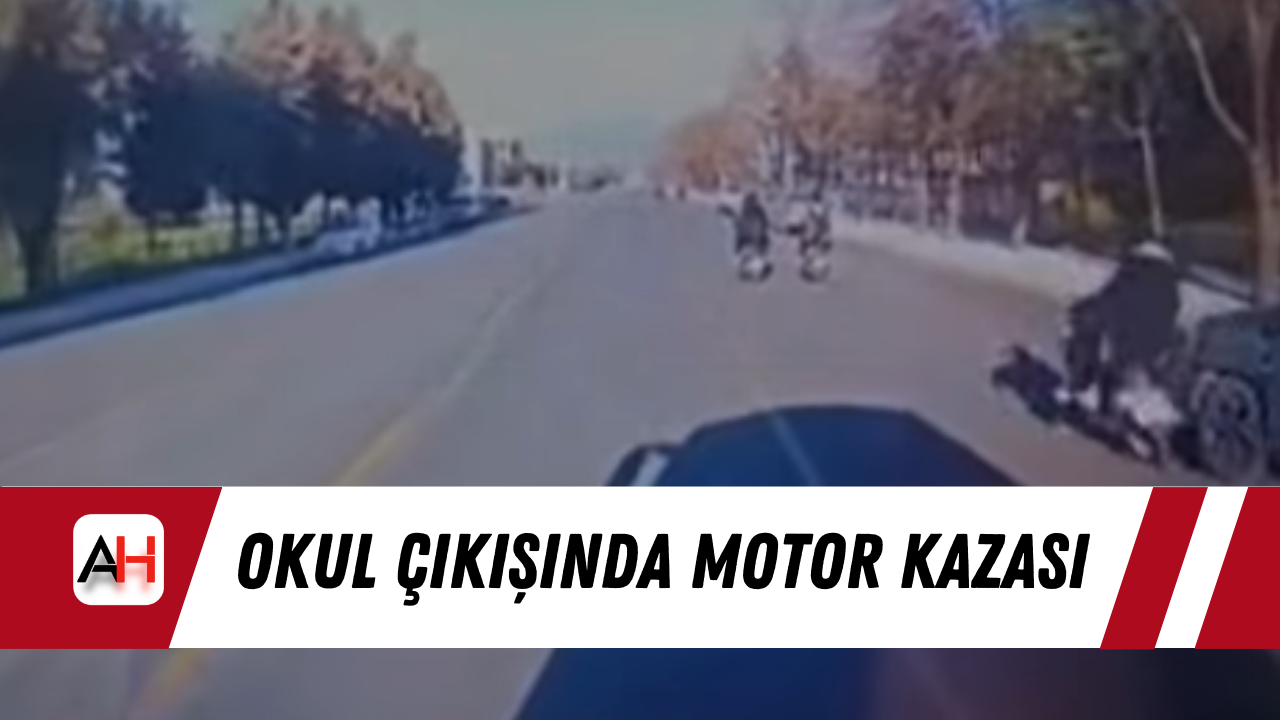 Okul Çıkışında Motor Kazası
