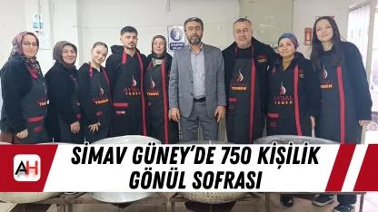 Simav Güney’de 750 Kişilik Gönül Sofrası