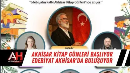 Akhisar Kitap Günleri başlıyor edebiyat Akhisar’da buluşuyor
