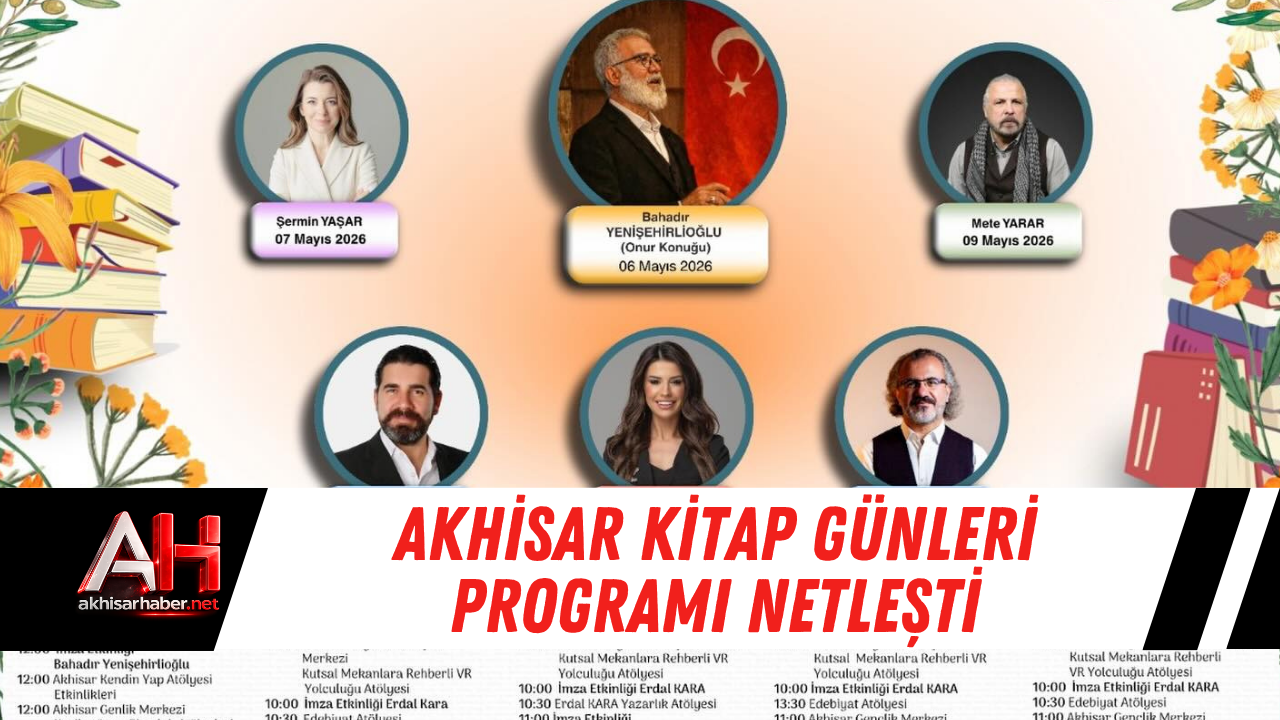 Akhisar Kitap Günleri Programı Netleşti