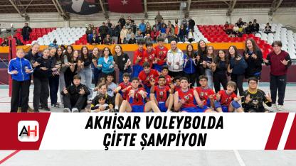 Akhisar voleybolda çifte şampiyon