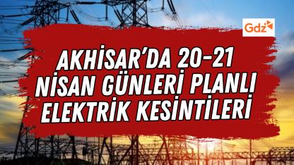 Akhisar’da planlı elektrik kesintisi duyurusu