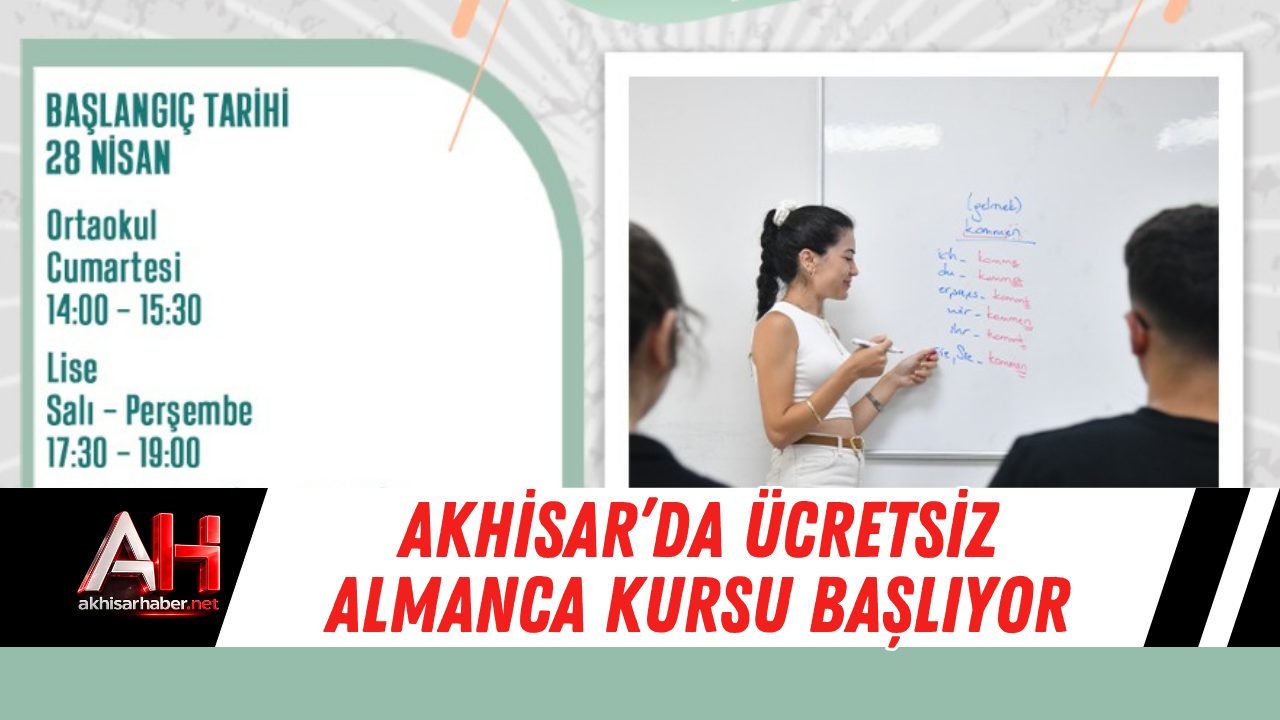 Akhisar’da Ücretsiz Almanca Kursu Başlıyor