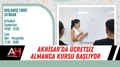 Akhisar’da Ücretsiz Almanca Kursu Başlıyor