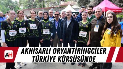 Akhisarlı oryantiringciler Türkiye kürsüsünde