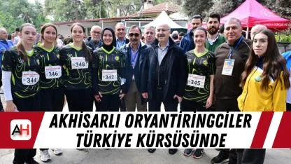 Akhisarlı oryantiringciler Türkiye kürsüsünde