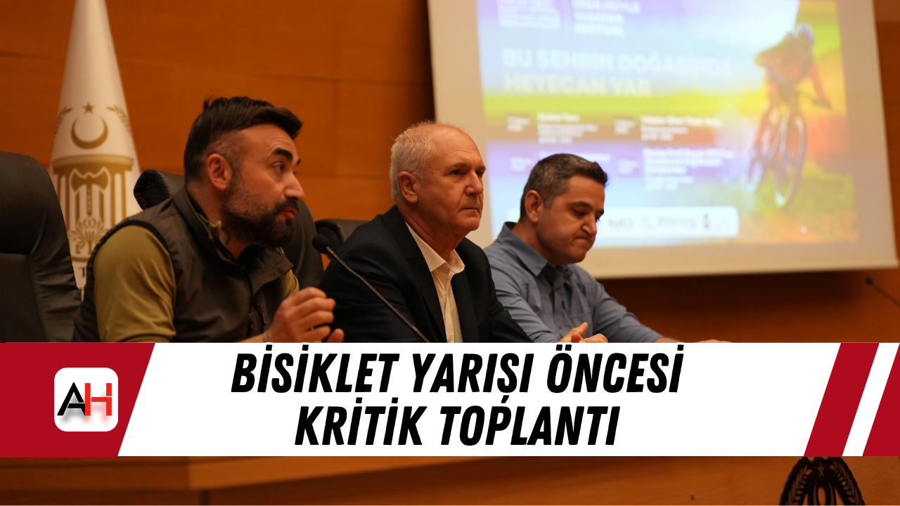 Bisiklet yarışı öncesi kritik toplantı