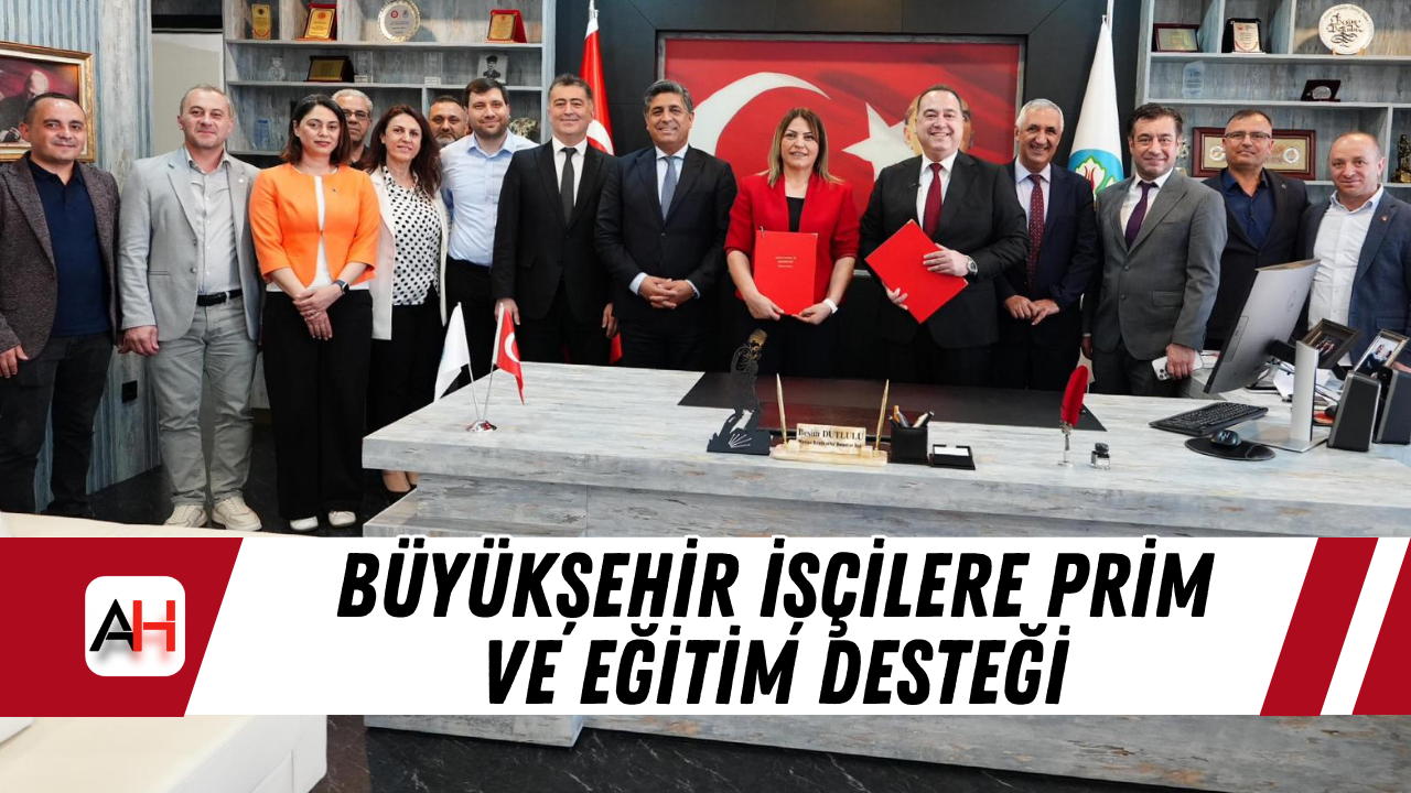 Büyükşehir işçilere prim ve eğitim desteği