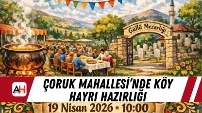 Çoruk Mahallesi’nde köy hayrı hazırlığı