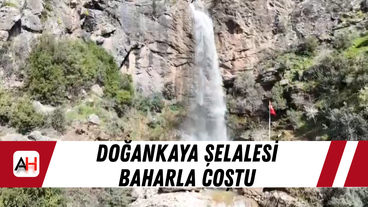 Doğankaya Şelalesi baharla coştu