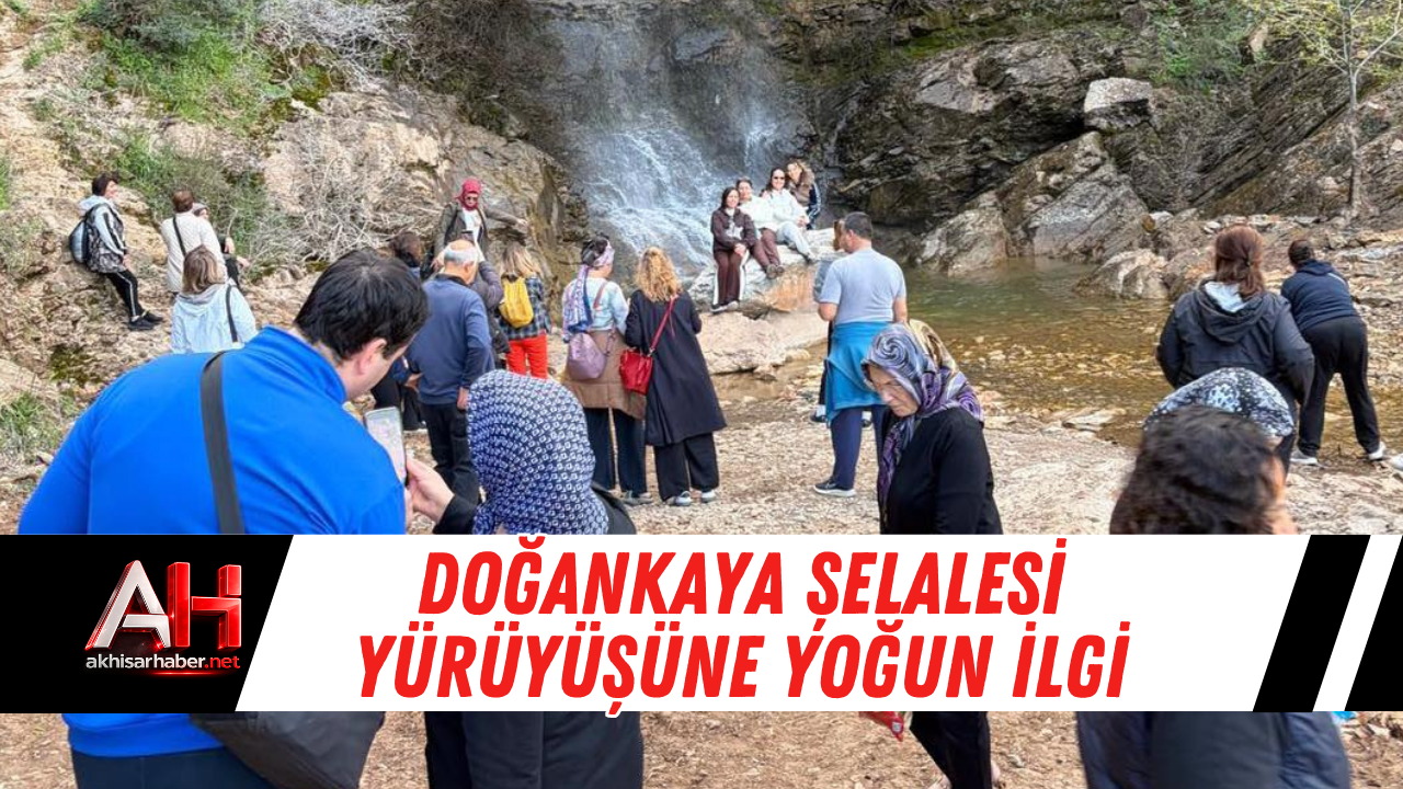 Doğankaya Şelalesi yürüyüşüne yoğun ilgi