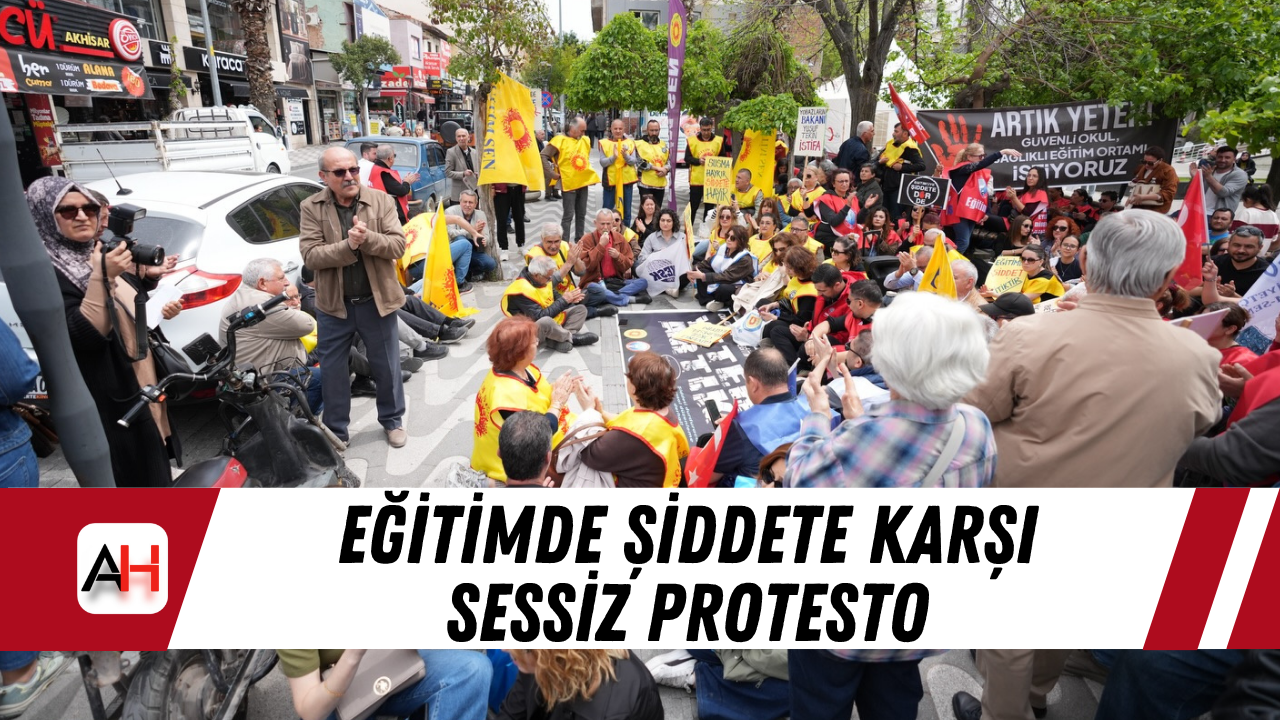Eğitimde şiddete karşı sessiz protesto