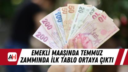 Emekli Maaşında Temmuz zammında ilk tablo ortaya çıktı