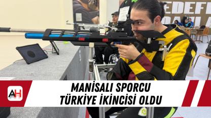 Manisalı sporcu Türkiye ikincisi oldu
