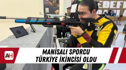 Manisalı sporcu Türkiye ikincisi oldu