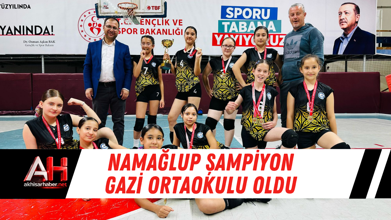 Namağlup şampiyon Gazi Ortaokulu oldu