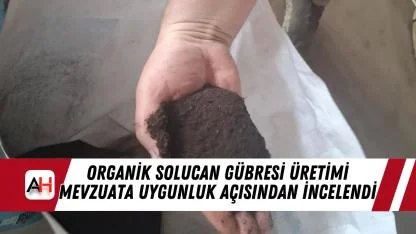Organik solucan gübresi üretimi mevzuata uygunluk açısından incelendi