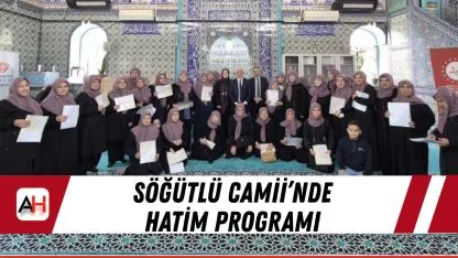 Söğütlü Camii’nde Hatim Programı