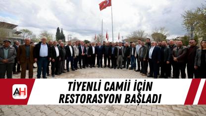 Tiyenli Camii İçin Restorasyon Başladı