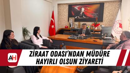 Ziraat Odası’ndan müdüre hayırlı olsun ziyareti