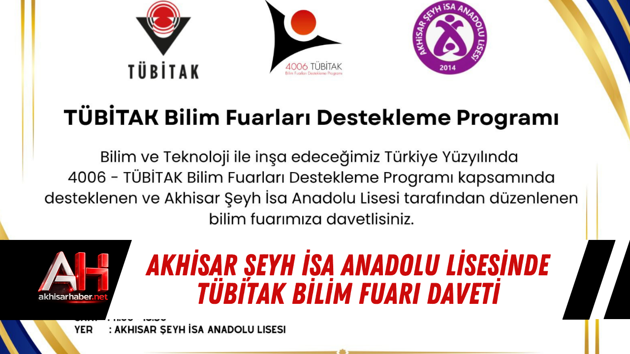 Akhisar Şeyh İsa Anadolu Lisesinde TÜBİTAK bilim fuarı daveti