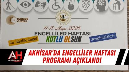 Akhisar’da Engelliler Haftası Programı Açıklandı