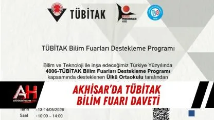 Akhisar’da TÜBİTAK bilim fuarı daveti