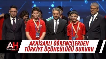 Akhisarlı öğrencilerden Türkiye üçüncülüğü gururu