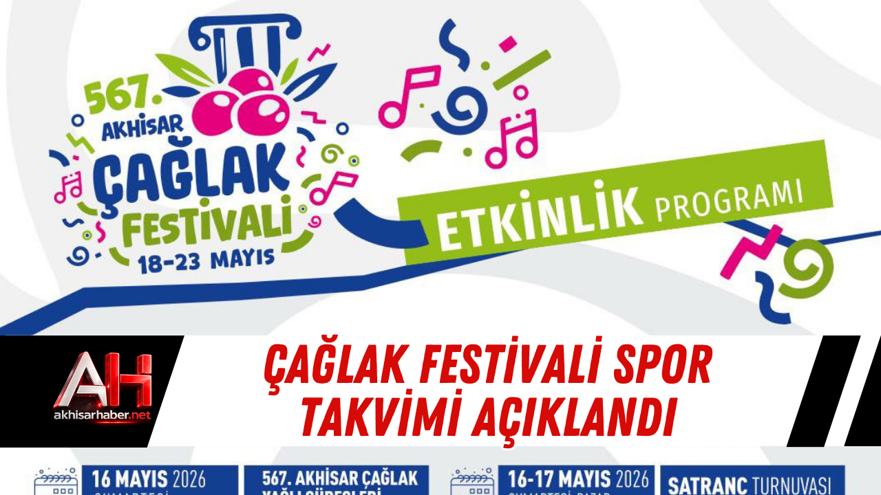 Çağlak Festivali Spor Takvimi Açıklandı