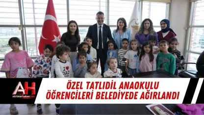 Özel Tatlıdil Anaokulu öğrencileri belediyede ağırlandı