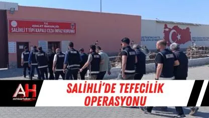 Salihli’de tefecilik ve tehdit suçlarına yönelik operasyonda yakalanan 9 şüpheli tutuklandı.