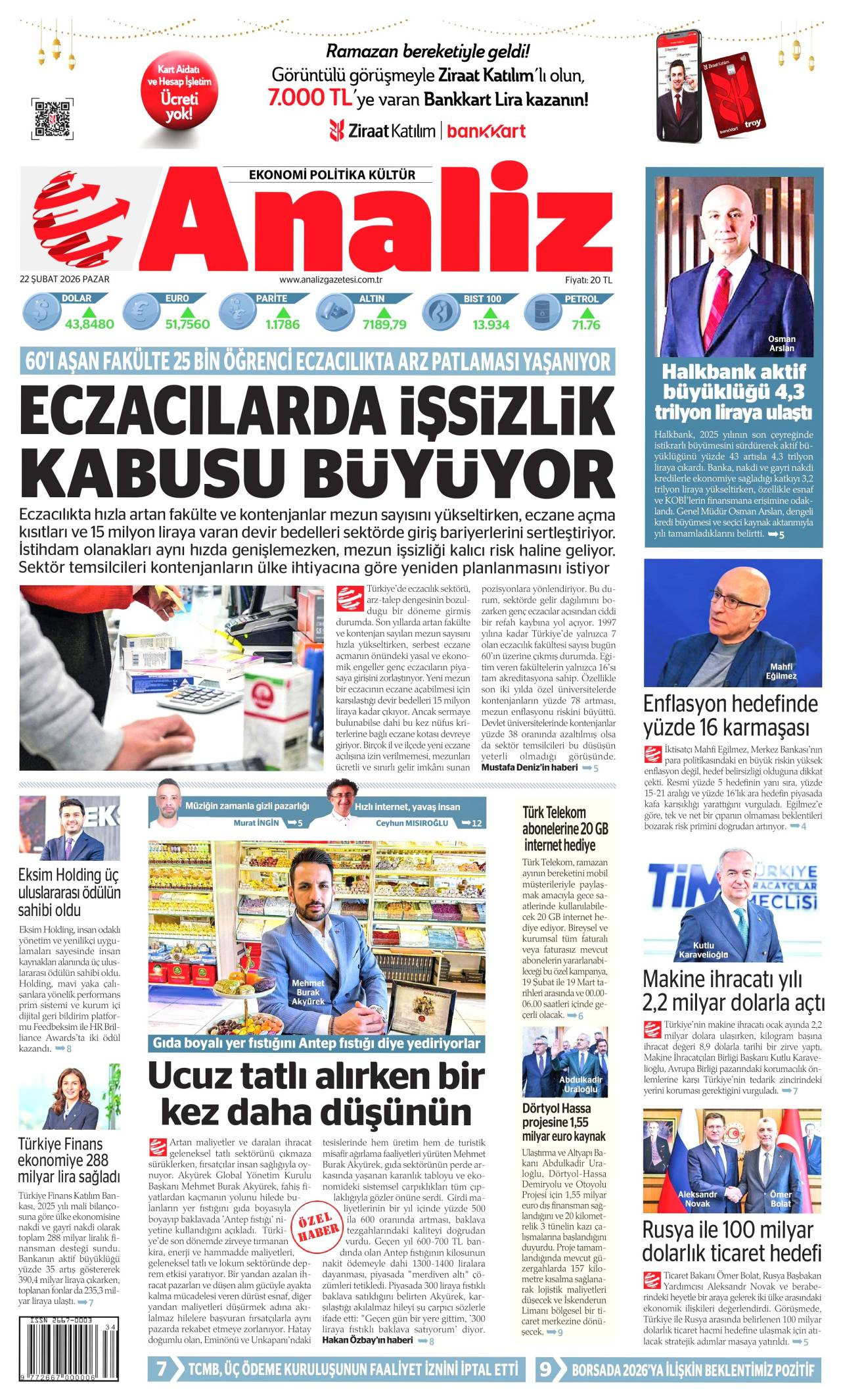 Analiz Gazete Manşeti