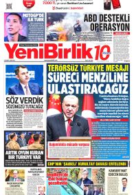 Yeni Birlik Gazete Manşeti