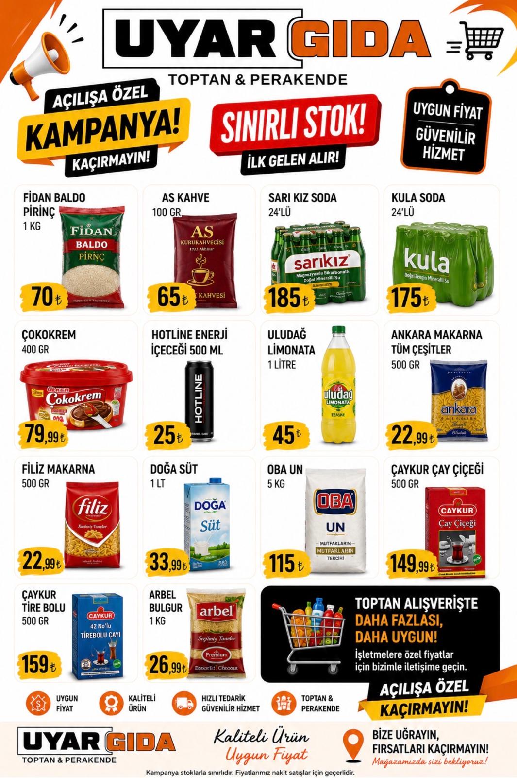 Uyar Gıda Yeni Mağazasını Açtı