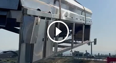 Akhisar Medar kavşağında kaza ucuz atlatıldı