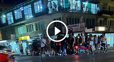 Akhisar Otel tütün Kavşağında trafik kazası! Motosiklet sürücüsü yaralandı