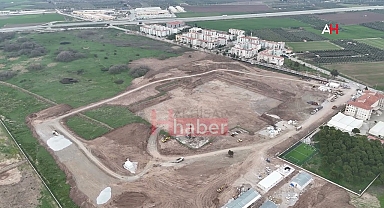 Akhisar'da Yeni Hastane İnşaatı Hızla Devam Ediyor Drone Çekimi